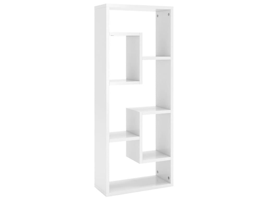 Glossy white wall shelf 36x16x90 KDNU62591