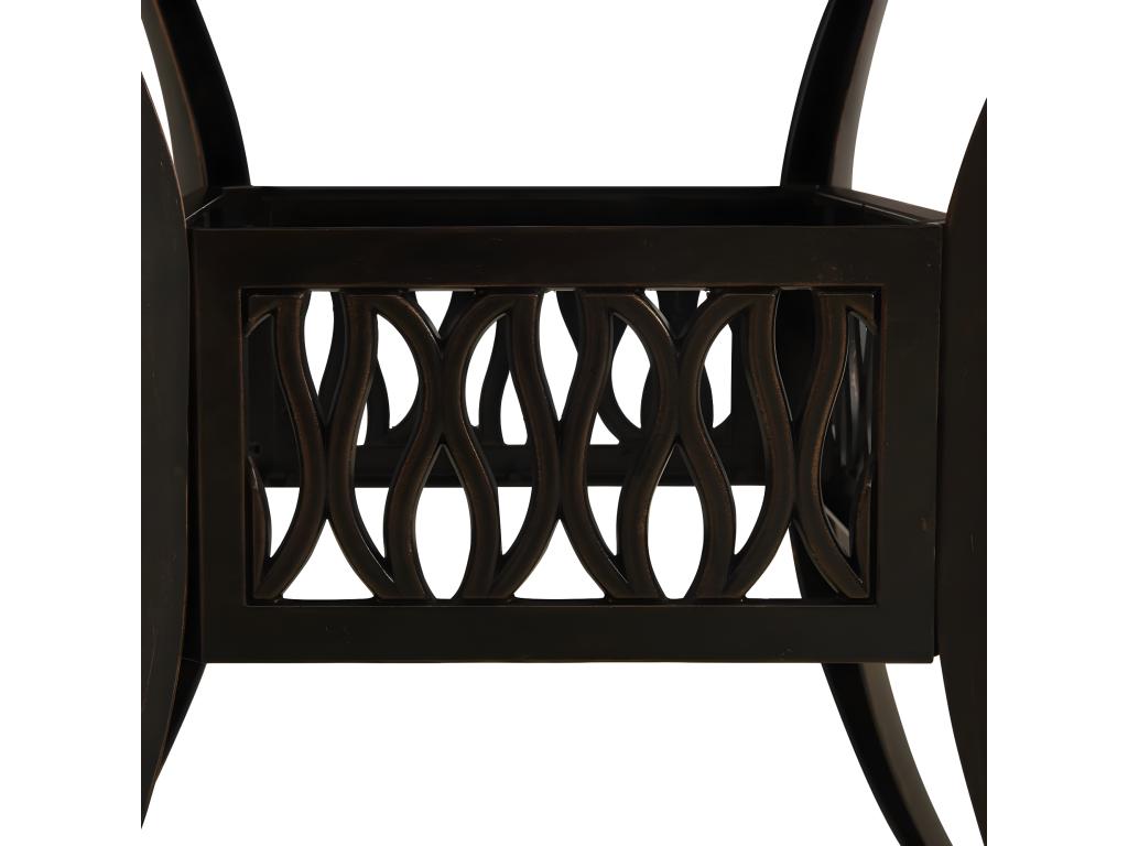 Ventoriq Premium - Bronze Garden Table 90x90x73 cm Cast Aluminum IIAB74244