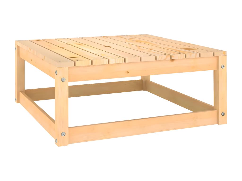 13-piece garden furniture set with cushions, solid pine wood, YQOQ35360