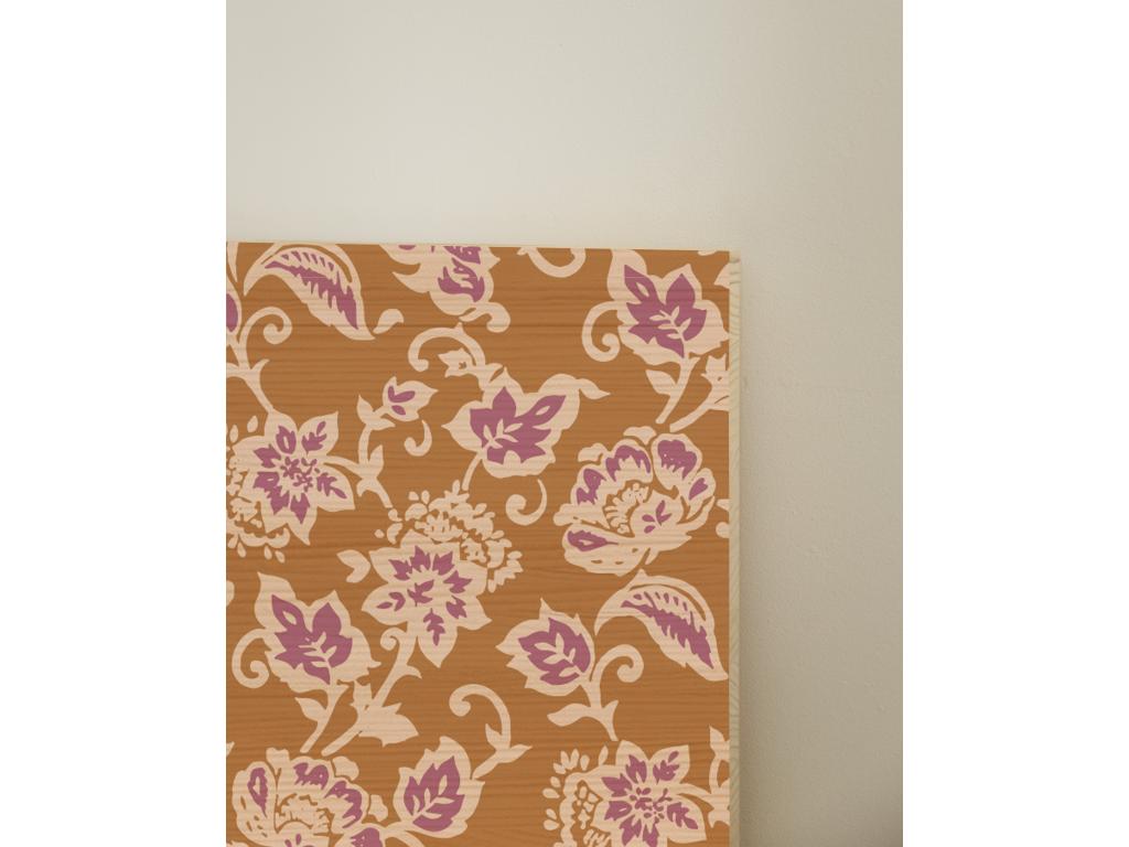 Natural pine wood printed headboard 180x80cm - Ventoriq VCTN12579