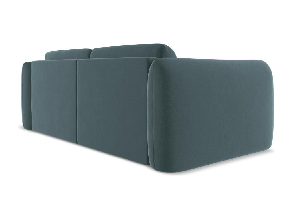 3-seater velvet sofa - navy blue - Lumenao ZSCE05241