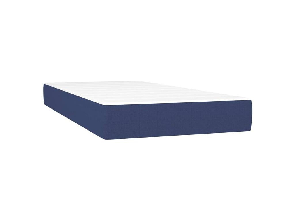 Lumenao bed base with mattress, blue, 90x200 cm, fabric OXVY01366