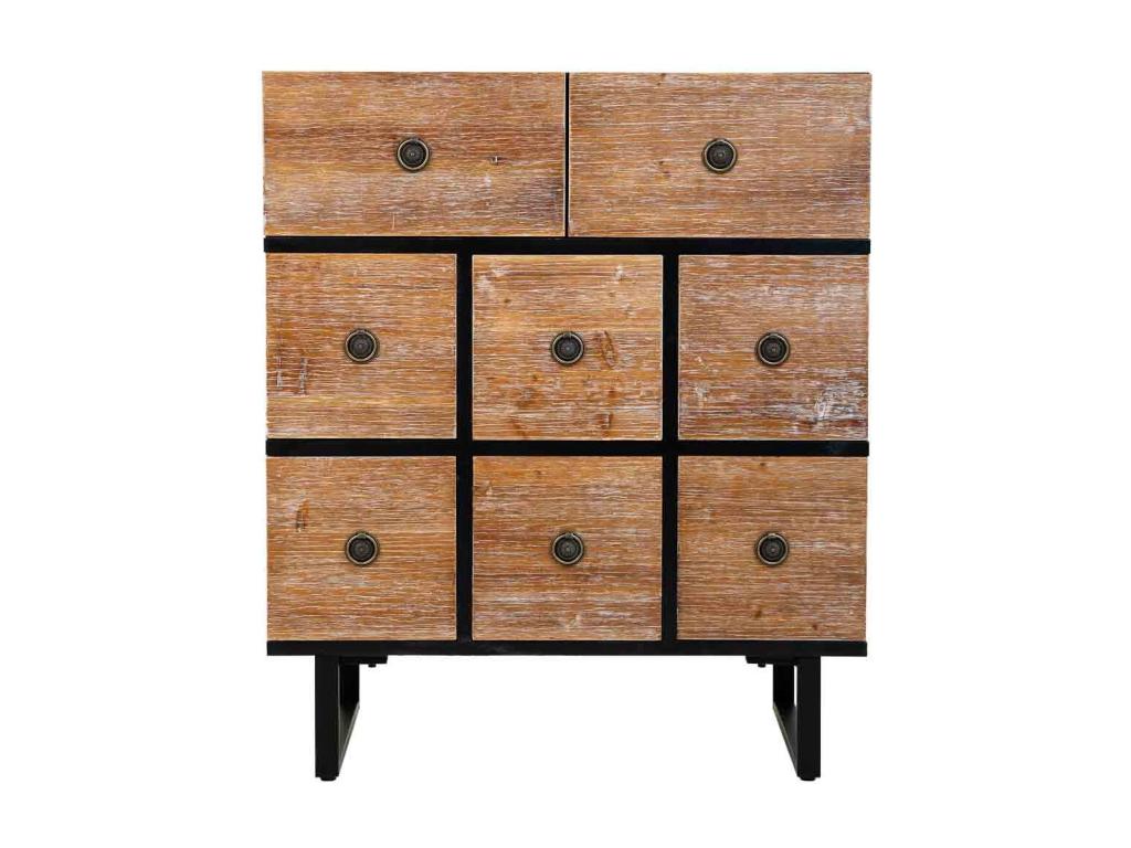 Wooden chest of drawers with 8 drawers 76x40x90 ZOMY08460