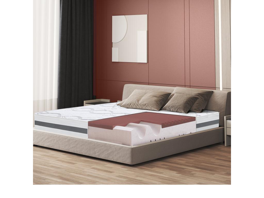 Double Mattress 140x220 with Memory Foam - Premium Quality - Height 27 cm - Made in Italy AXMH41069