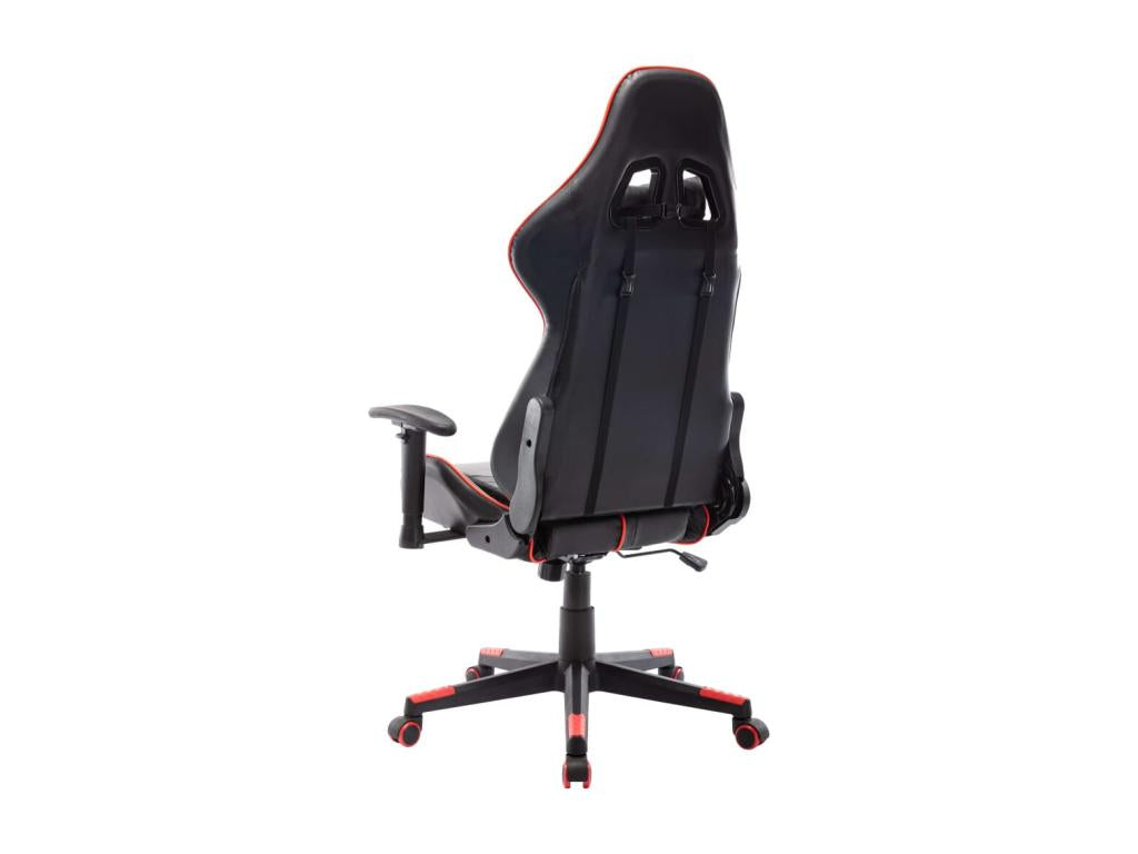 Gaming chair, black and red, artificial leather, VNZF60898