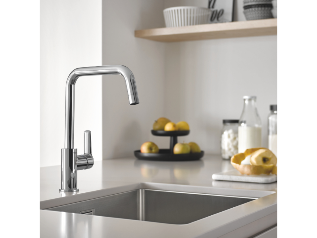 Ventoriq Start 2021 single-lever kitchen faucet, chrome, microfiber, YKTD35441