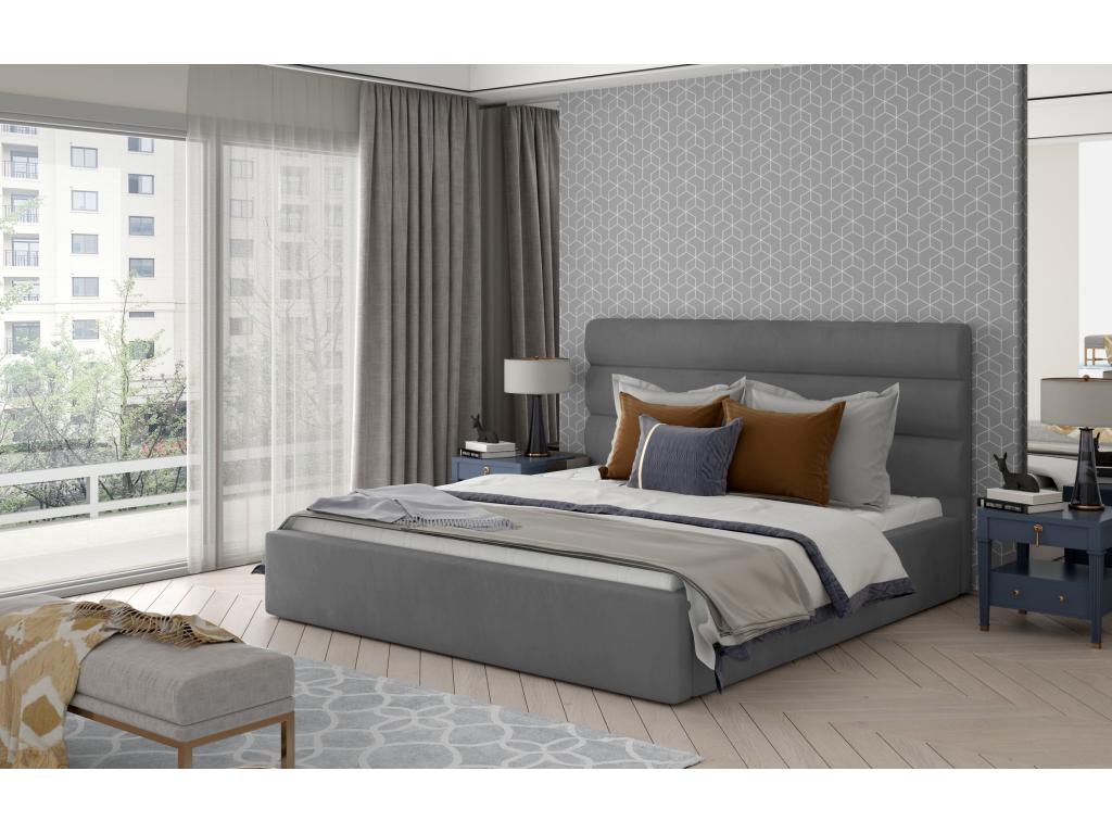 Ventoriq L Bed 180x200 / Fabric-Grey PTAU03714