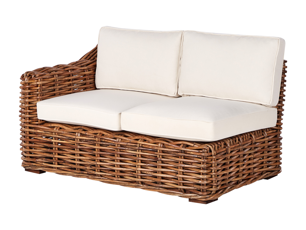 Ventoriq 3-Seater Corner Garden Sofa, Right-Hand Facing, Natural Rattan KHHX32553