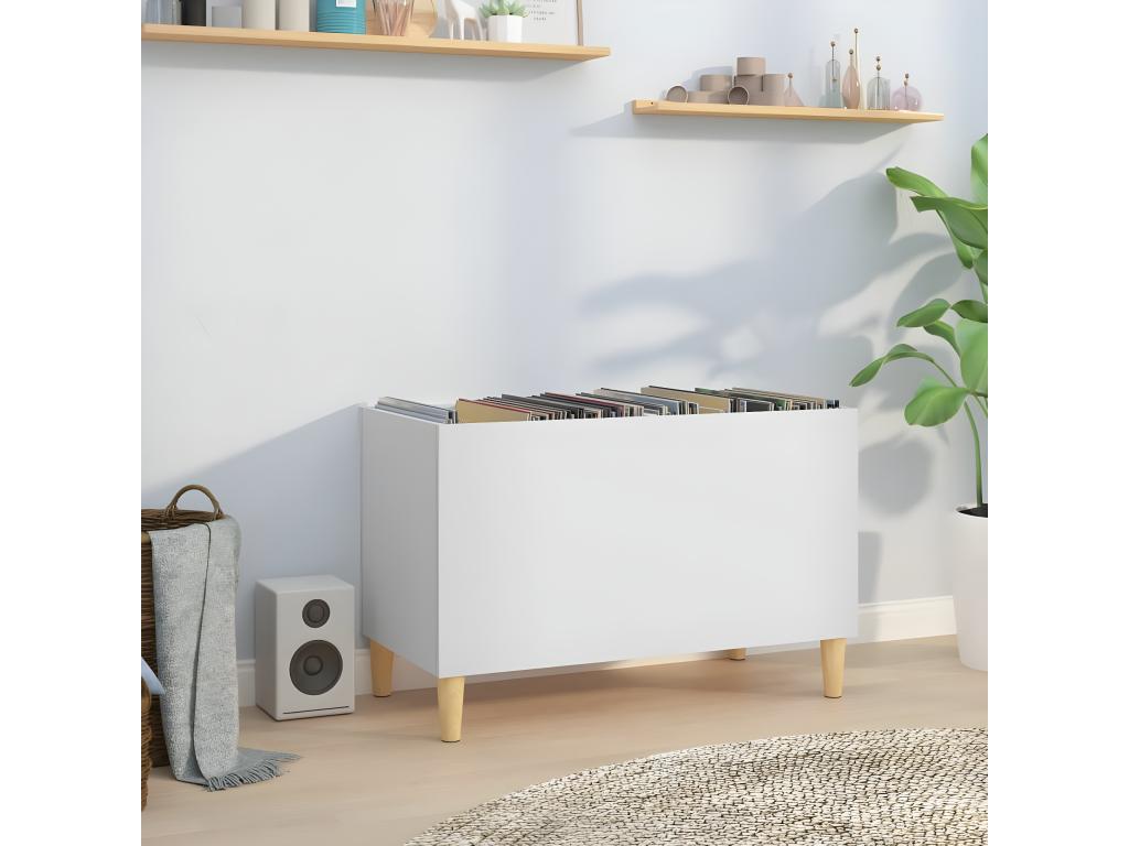 White record cabinet 74.5x38x48 cm engineered wood OKYB67902