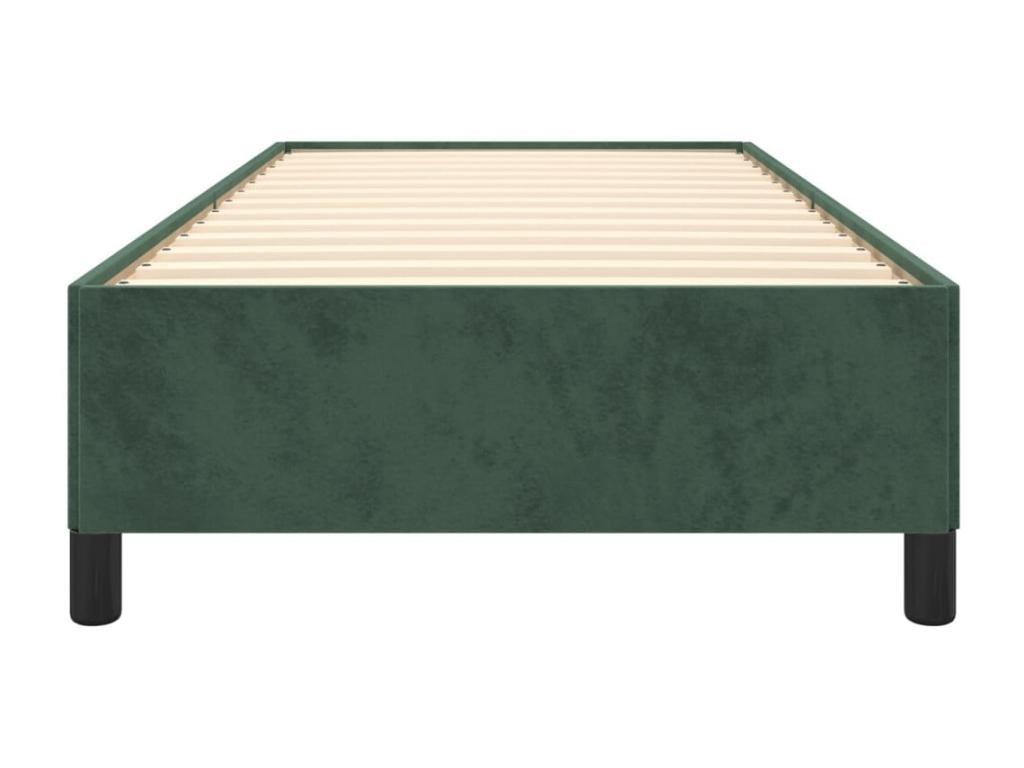 Dark Green Bed Frame 90x190 cm Velvet MFJI51154