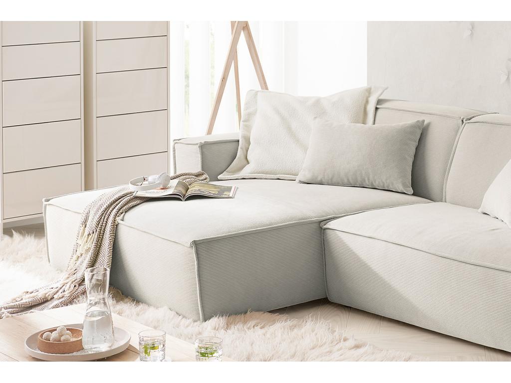 Sofa - silver corduroy - Ventoriq CGRV30568
