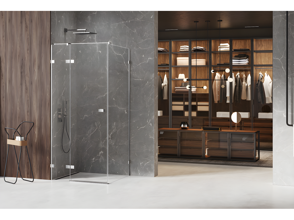 Ventoriq 100x90cm left-hand pivot shower enclosure MAJORCA Ventoriq front access NEVO39222