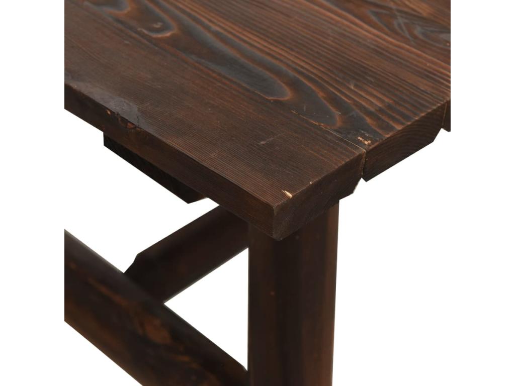 4-piece garden furniture set in solid spruce wood OWEQ83596