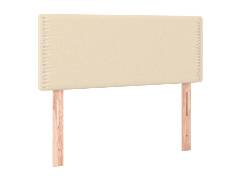 Cream LED Headboard 90x5x78/88 cm Fabric QJBO07352