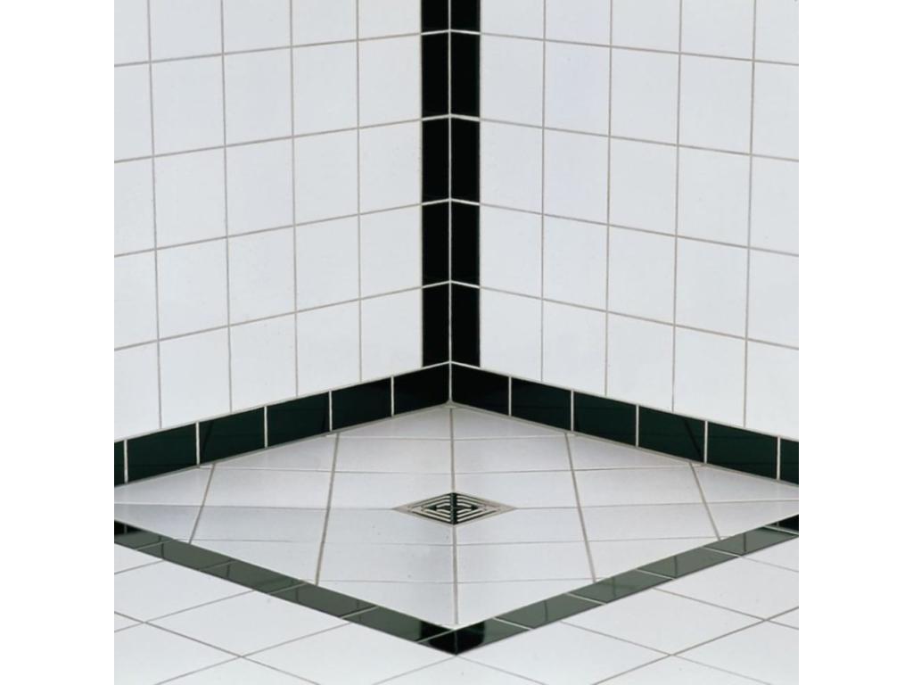 150x150 Ventoriq Primo tileable shower tray with central drain, horizontal Ventoriq drain plug, 320 sealant, NXEX13663