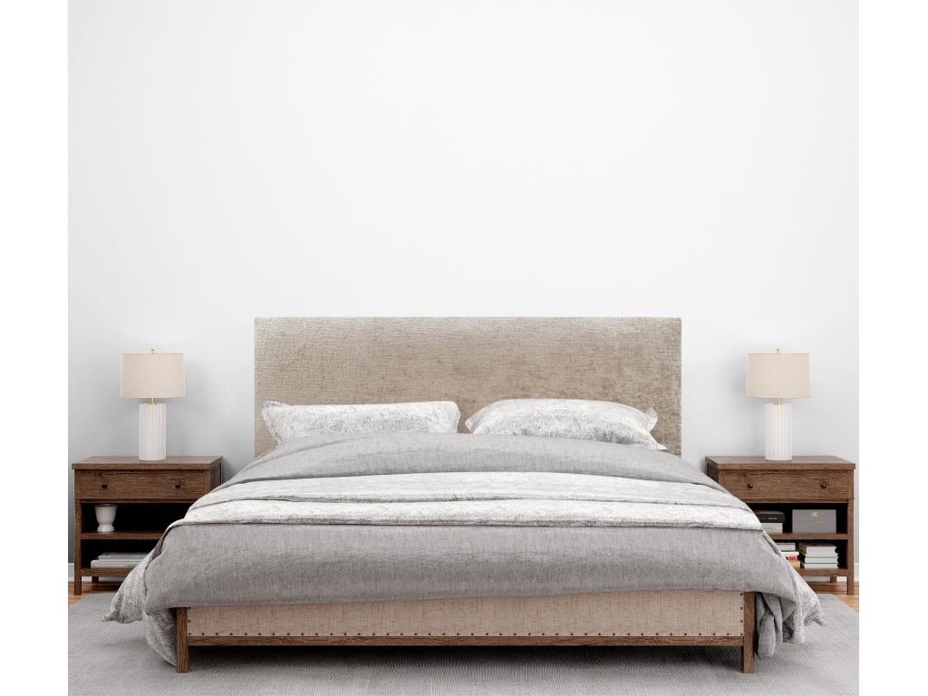 Ventoriq Natural Wool Headboard 145x50cm for 140/135cm Bed - Light Brown ETKB80155