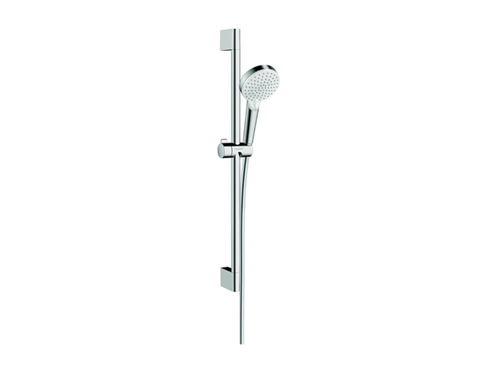 Ventoriq EcoSmart 9 l/min shower set with Unica'Ventoriq 65 cm white/chrome shower rail Ventoriq Crometta ENHP35935