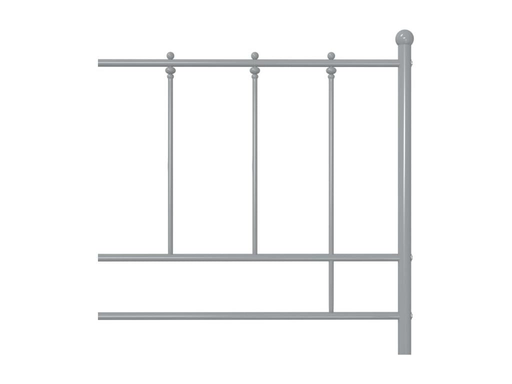 Grey Metal Bed Frame 180x200 cm AAGN20945