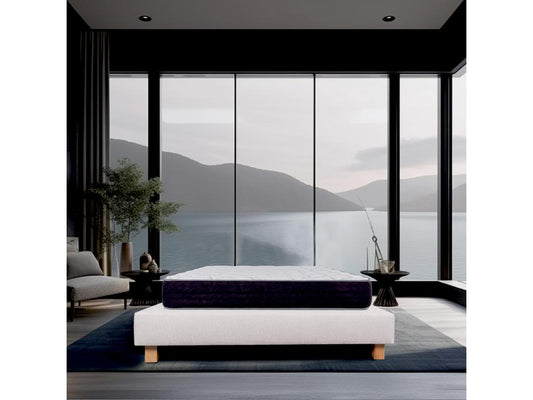 Serenity 140x200 cm Mattress Set with 27 cm Beige Slatted Base IGMH51178