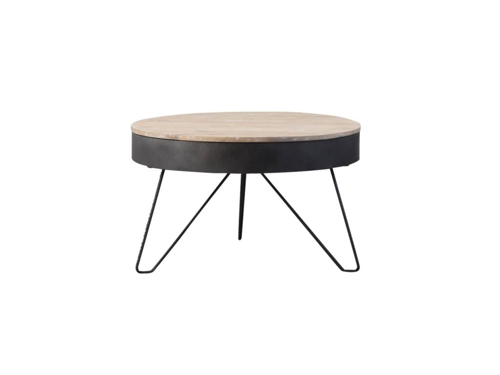 Locker GGSD72689 coffee table in mango wood and metal