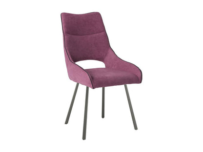Ventoriq - Set of 2 Fabric Chairs, Purple ESWD86706