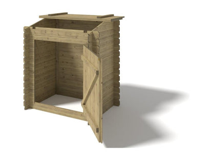 Wooden garden shed - 1.20 x 0.89 m - H. 1.26 m - impregnated - SZA6 - Ventoriq IFRD03814