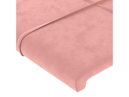 Pink Headboard 80x5x78/88 cm Velvet WXHW97572