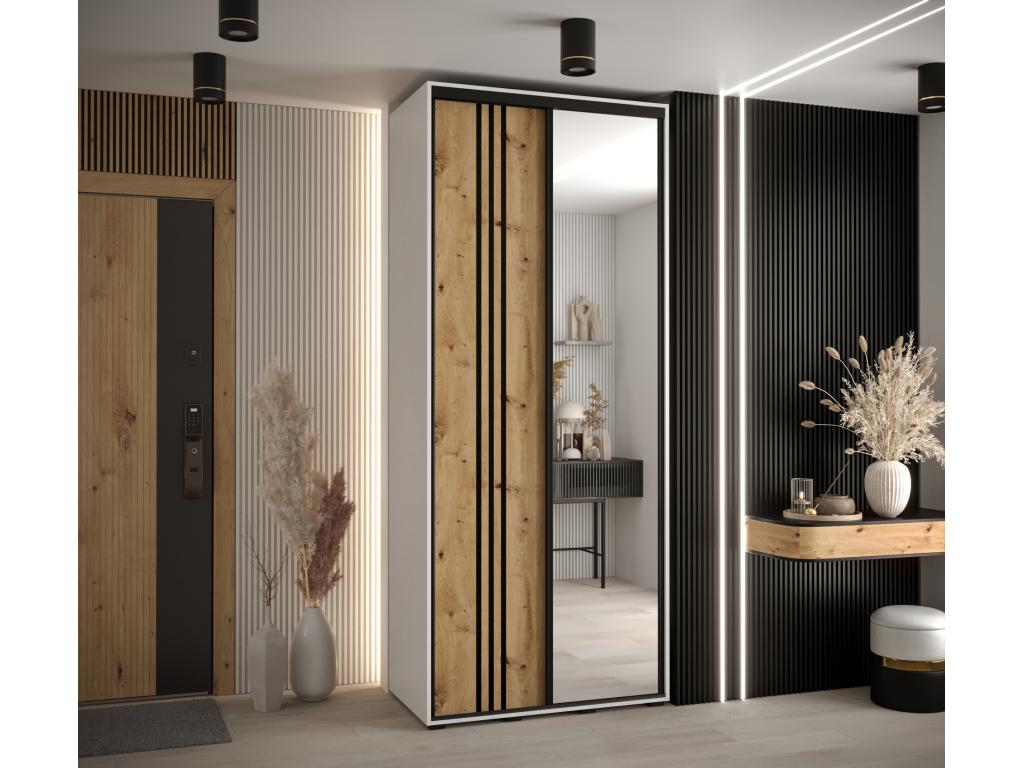 Ventoriq 7 Sliding Door Wardrobe 235.2/110/45 2 Doors White/Ventoriq/Black XCCO03438