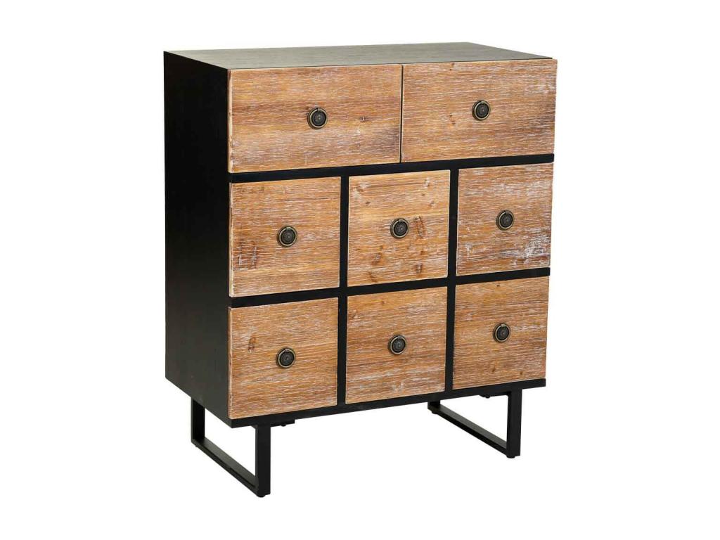 Wooden chest of drawers with 8 drawers 76x40x90 ZOMY08460