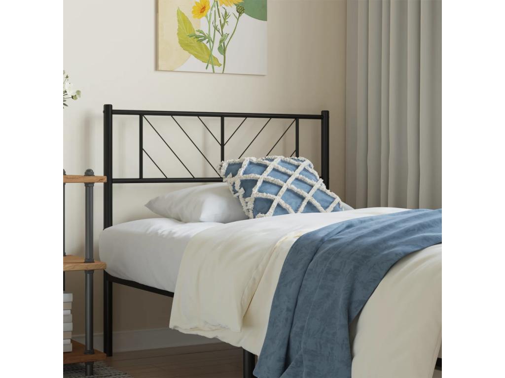 Black metal headboard 75cm ZDIM74304