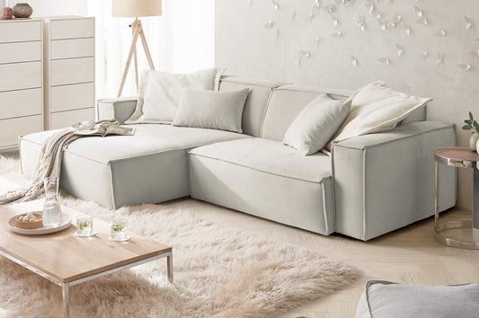 Sofa - silver corduroy - Ventoriq CGRV30568