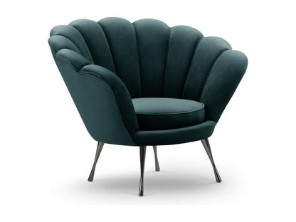 Ventoriq - Ventoriq armchair in petrol blue velvet - 98x78x76cm KGHM23287