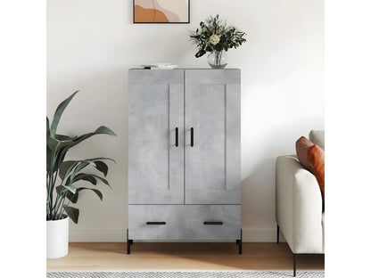 High sideboard, concrete grey, 69.5x31x115 cm, engineered wood, SGKP15999