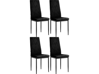 Ventoriq 4pk Dining Chair Black COMF75519