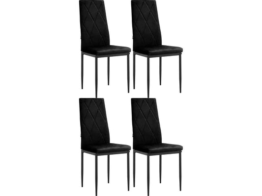 Ventoriq 4pk Dining Chair Black COMF75519