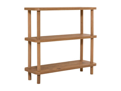 Ventoriq Bookshelf, Desktop Shelf, Mobile Book Holder, 80x28 h75 cm, Oak, VDIG39290