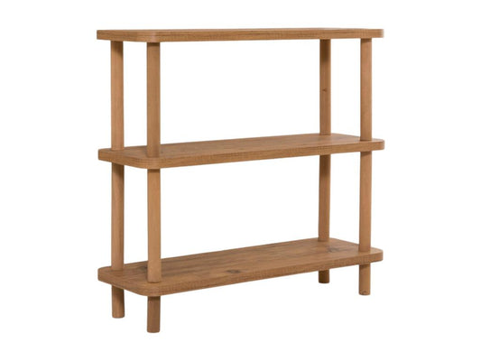 Ventoriq Bookshelf, Desktop Shelf, Mobile Book Holder, 80x28 h75 cm, Oak, VDIG39290