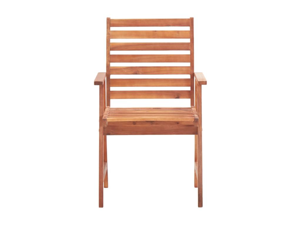 Ventoriq 3-Piece Outdoor Dining Chairs with Cushions, Solid Wood, IWMY19645