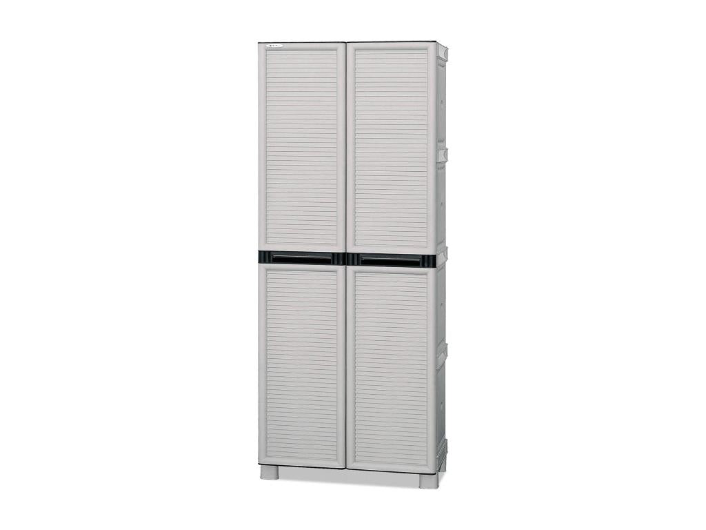 Ventoriq Outdoor Cabinet, Multipurpose Cabinet, Laundry Cabinet, Outdoor Cabinet, Made in Italy, Light Grey, 70x39x172 cm, OQDW47638