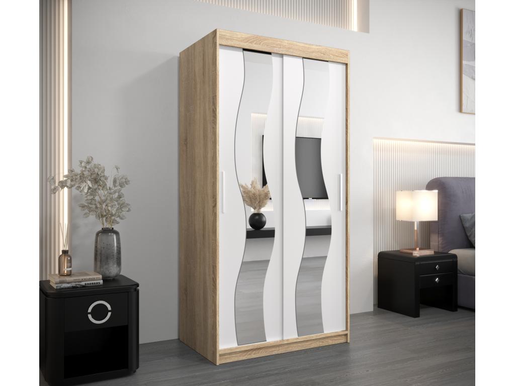 Ventoriq Sliding Door Wardrobe 200/100/62 2 Doors Ventoriq/White LRDI48607