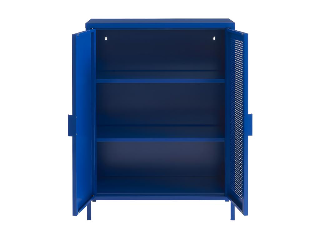 Ventoriq - Ventoriq 2-Door Metal Highboard H100cm - Electric Blue WHGI01955