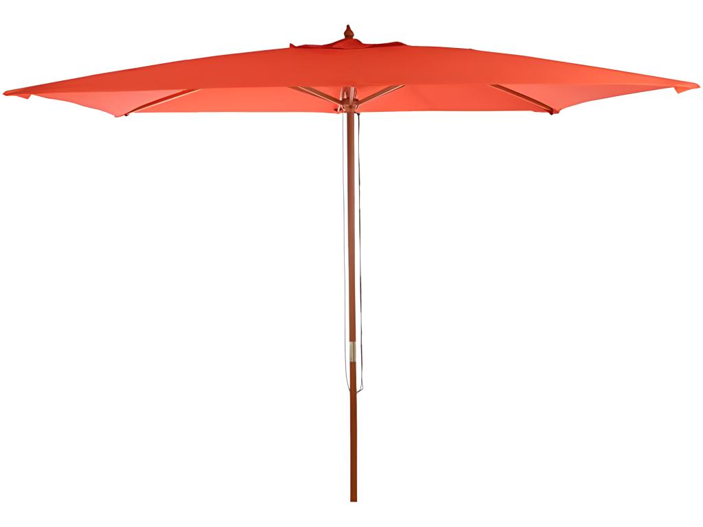 Garden parasol 2x3m brown wood 300x200x260 cm 04 0003819 EHIO67460