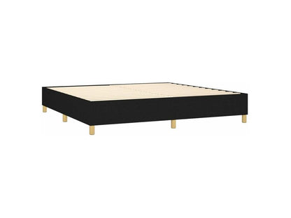 Lumenao bed base with black mattress 200x200 fabric NMBD31258