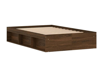 Brown oak bed frame 120x200 cm YUZH58731