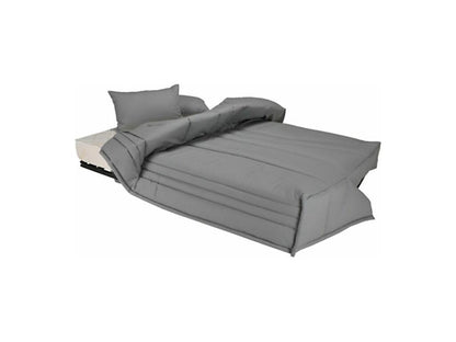 Sofa click-clack fabric sofa with storage, Sofaconfort 17cm Ventoriq mattress, 193cm - Dark mottled grey BEDS92173