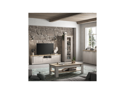 1-Door Display Cabinet, White Oak - PAESE QOZJ85640