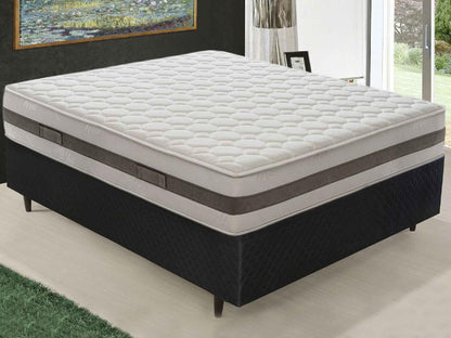 Memory foam mattress - Height 29cm - 7cm of memory foam - with differentiated zones 80x200 cm OALC84950