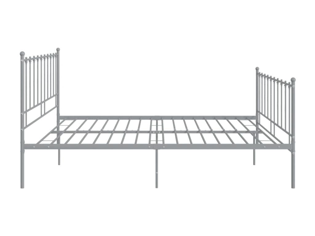 Grey Metal Bed Frame 180x200 cm AAGN20945