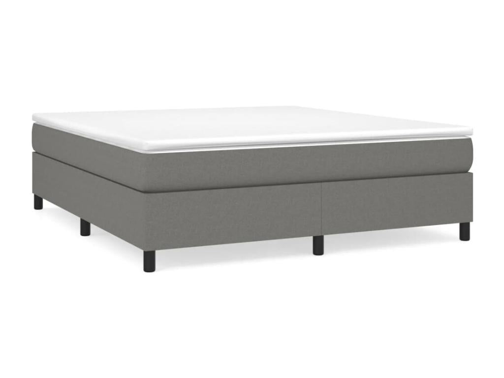 Dark grey bed frame without mattress, 180x200 cm, fabric, IBIK82502