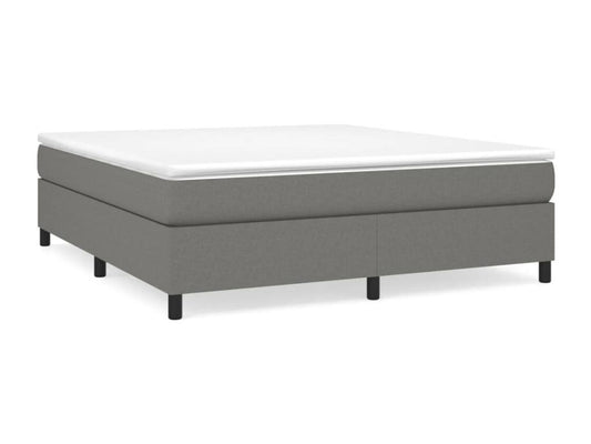 Dark grey bed frame without mattress, 180x200 cm, fabric, IBIK82502